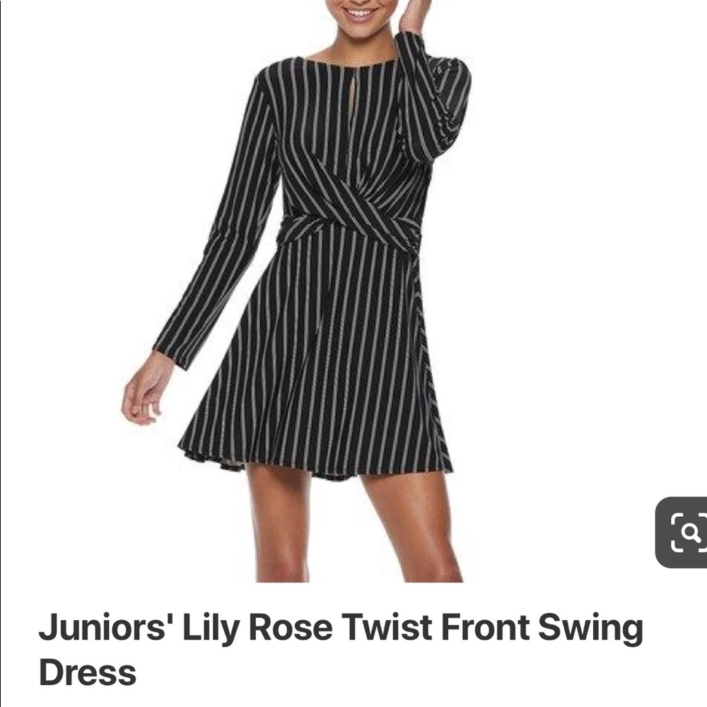 Twist front swing dress
